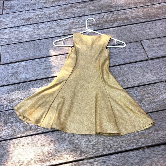Les Tout Petite Gold Shimmer Dress - Picture 2 of 5